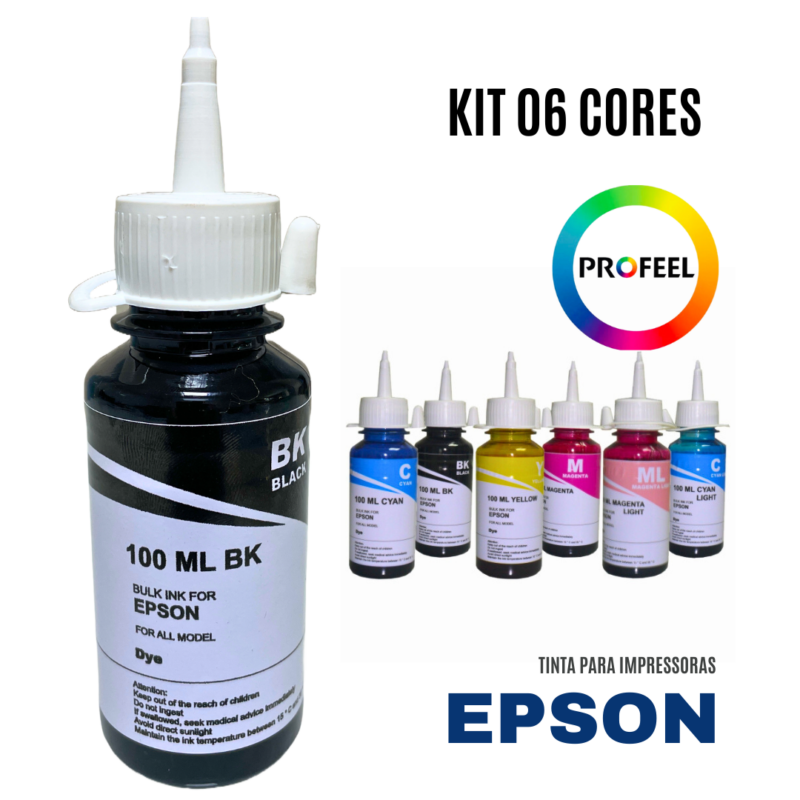 Kit Tinta Epson 06 cores Inktec Profeel