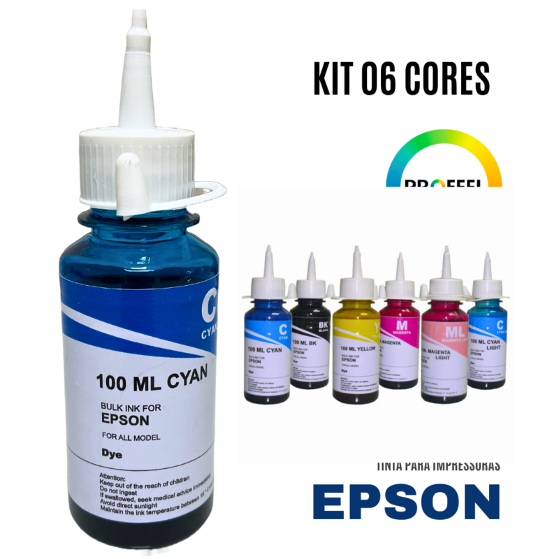 Kit Tinta Epson 06 cores Inktec Profeel