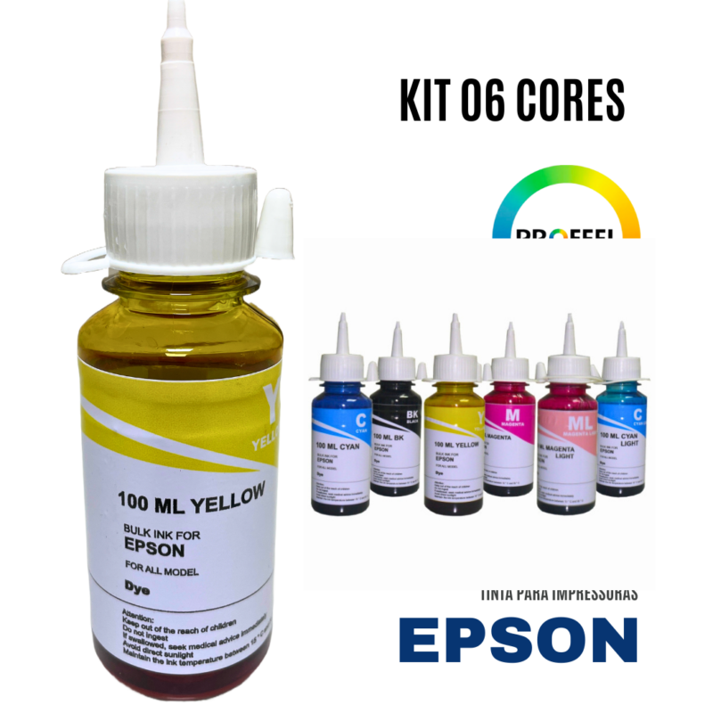 Kit Tinta Epson 06 cores Inktec Profeel