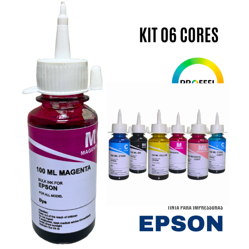 Kit Tinta Epson 06 cores Inktec Profeel