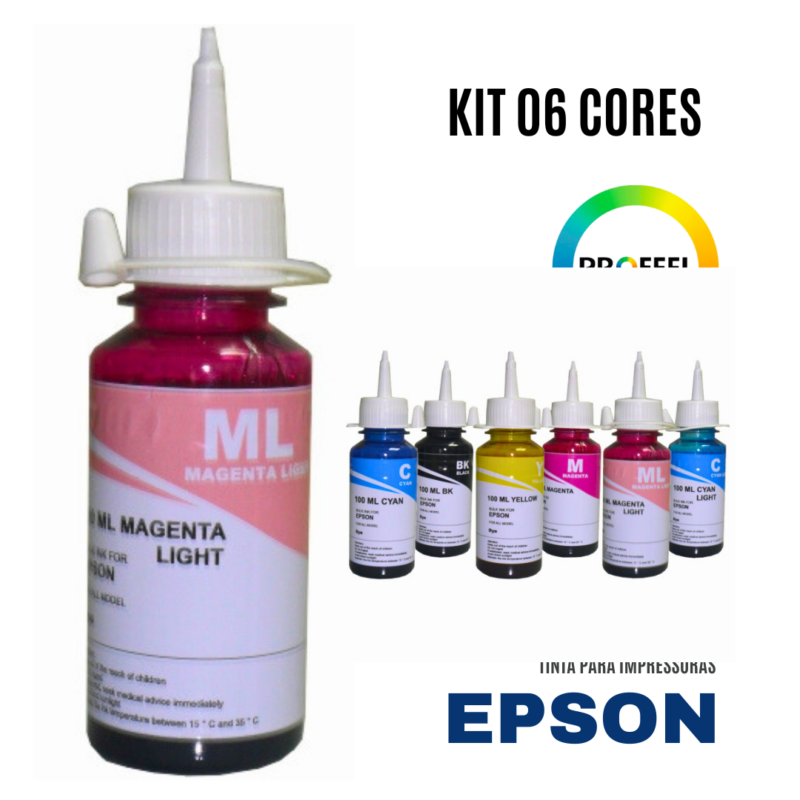 Kit Tinta Epson 06 cores Inktec Profeel