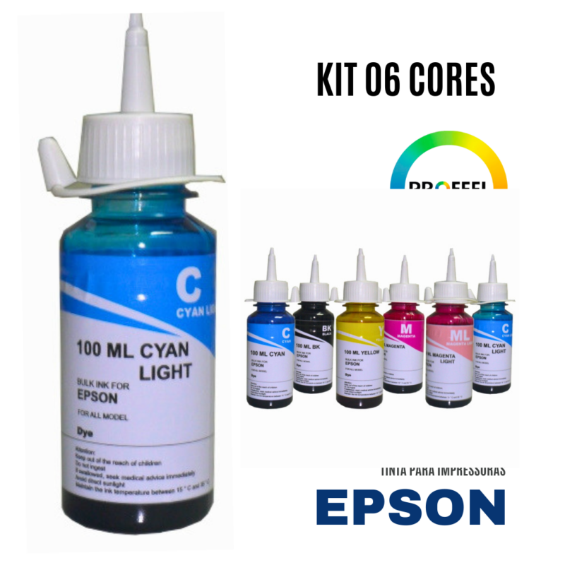 Kit Tinta Epson 06 cores Inktec Profeel