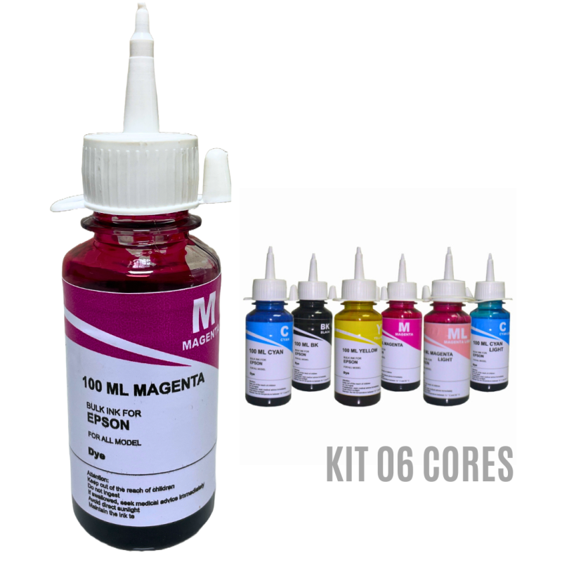 Kit Tinta Epson 06 cores Inktec Profeel - Image 4