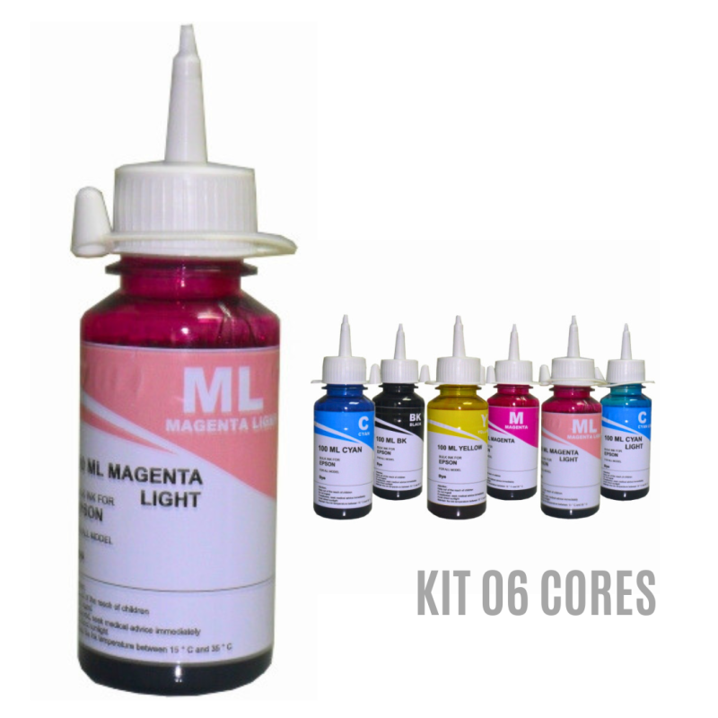Kit Tinta Epson 06 cores Inktec Profeel - Image 3
