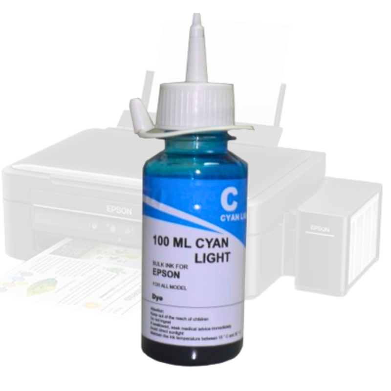 Tinta Epson 100ml Cyan Light Inktec Profeel - Image 3