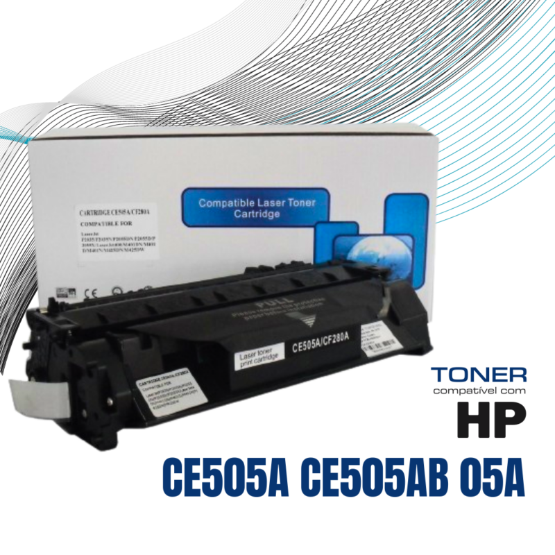 Toner HP 05A CE-505A CE505AB | Compatível P2035 P2055 P-2035N P-2055X P2055DN