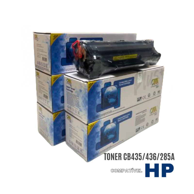 Kit 05 Toner HP CB435 CB436 CE285A - Compatível