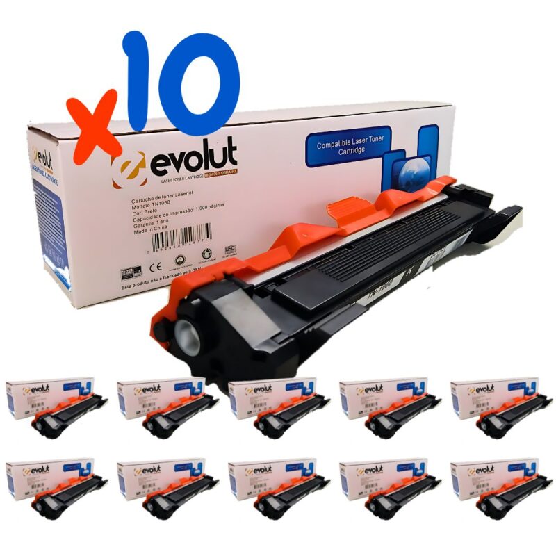 Kit 10 Toner TN1060 Compatível Brother