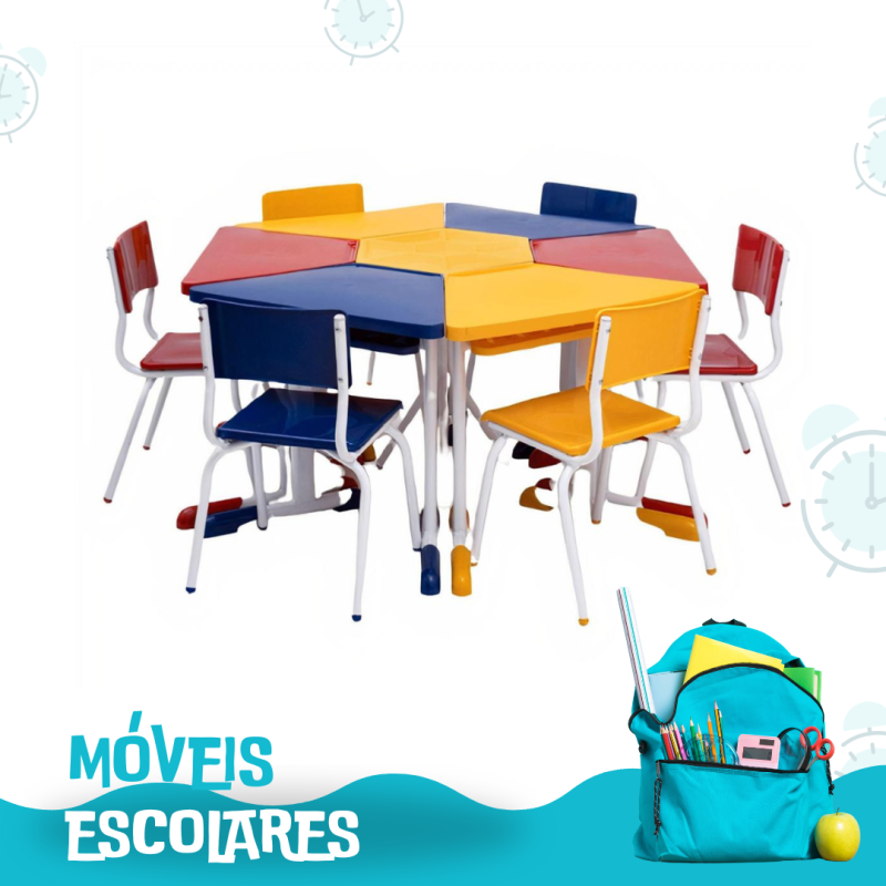 Conjunto Hexagonal Color