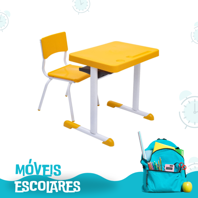 Kit Escolar Amarelo